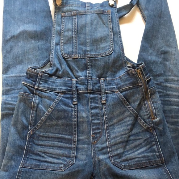 Madewell Kemp Mid Wash Skinny Overall Jeans - Picture 7 of 9